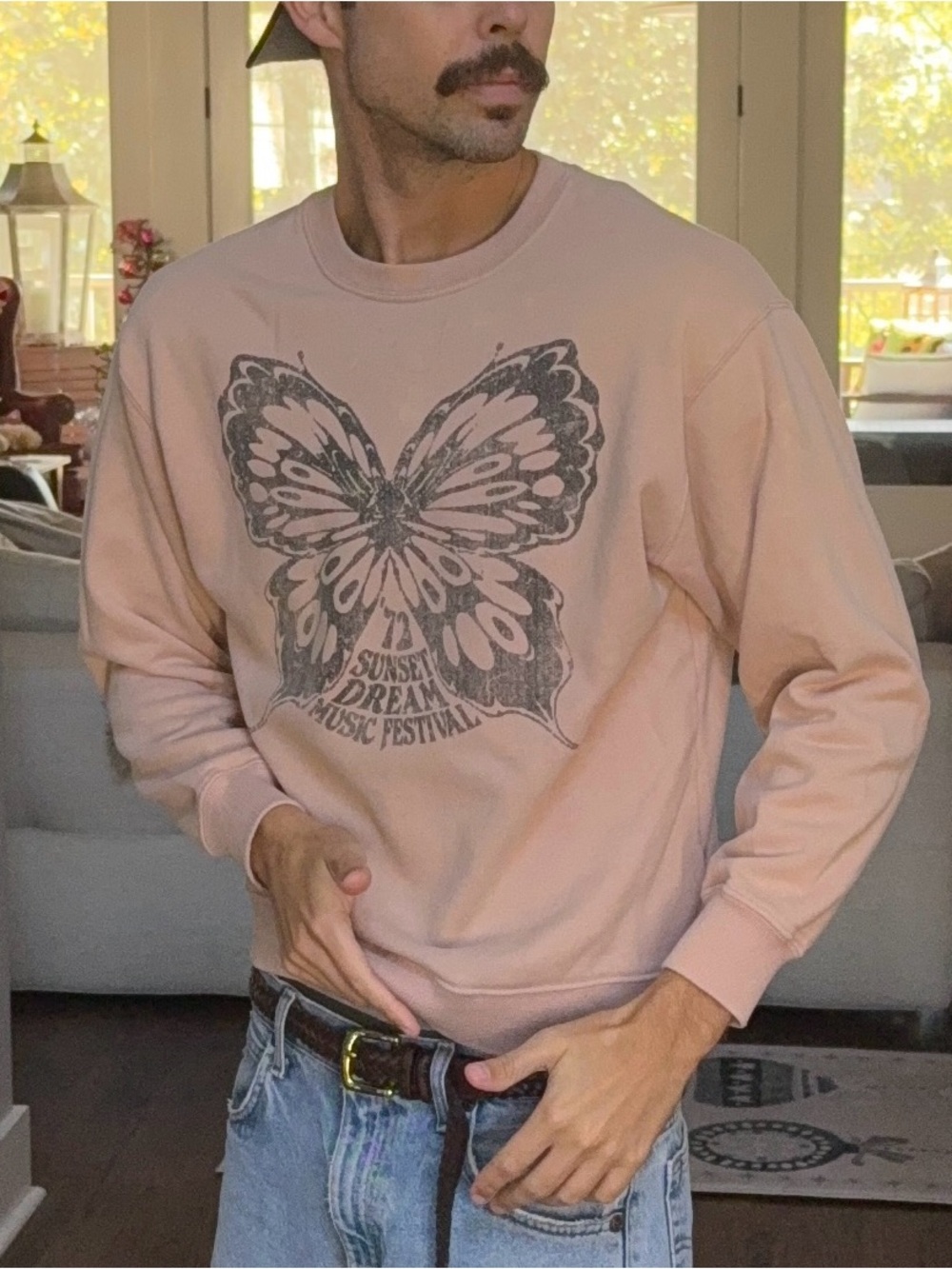 Hollister Sunset Dream Butterfly Sweatshirt 🦋